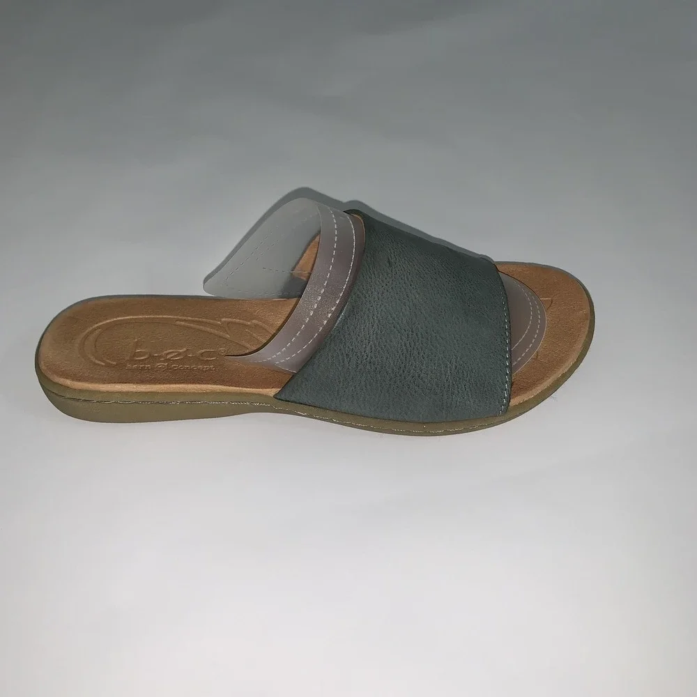 B.o.c Sandals Womens Size 7 Green Synthetic Slide Comfort Shoes BC0014554